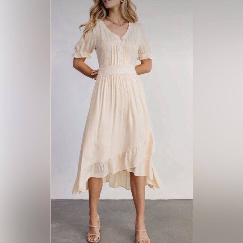 Baltic Born Cream Midi Dress - Picture 2 of 13